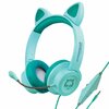 Hypergear Kombat Kitty Gaming Headset for Kids Teal 15556